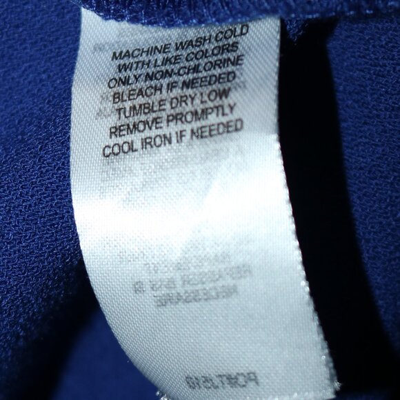 NEW Laundry by Shelli Segal Royal Blue Crepe Zipper Cuff Keyhole Sheath Dress 6 - Picture 8 of 8